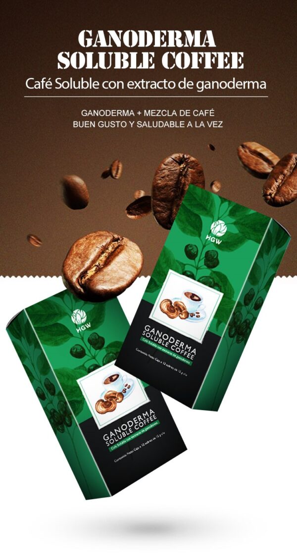 Ganoderma Soluble Coffee/cafe soluble con Ganoderma/ - Imagen 2